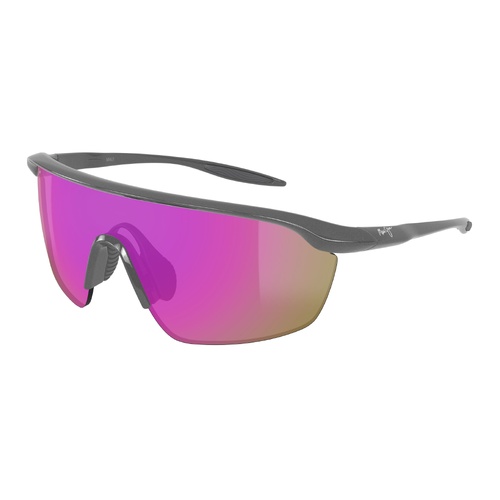 Maui Jim Miona Asian Fit P375-17 Shiny Metallic Silver Varnish / Maui Sunrise Polarised Lenses