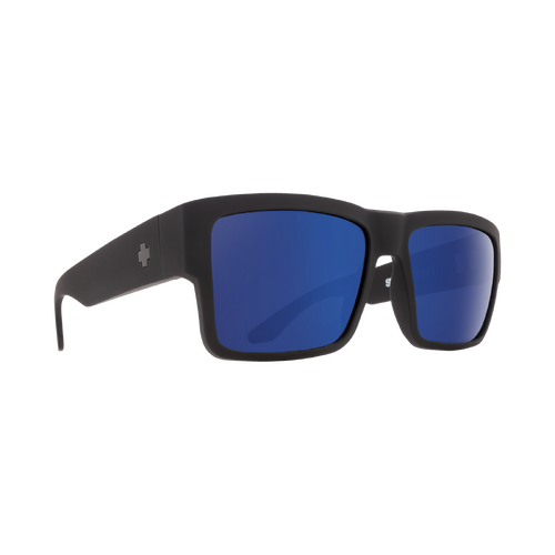Spy Cyrus 673180973821 Soft Matte Black / Happy Bronze with Blue Spectra Mirror Lenses
