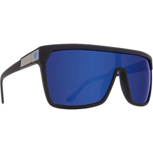 Spy Flynn 670323973317 Soft Matte Black / Happy Bronze with Dark Blue Spectra Mirror Lenses