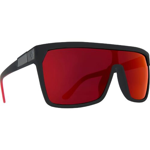 Spy Flynn 670323803673 Soft Matte Black Red Fade / Happy Gray Green with Light Red Spectra Mirror Lenses