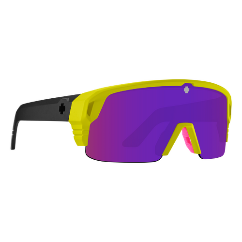 Spy Monolith 50/50 6700000000157 Matte Neon Yellow / Happy Bronze Purple Spectra Mirror Lenses