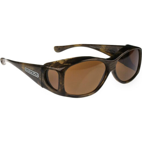 Fitovers Glides 1082809 Brushed Horn / Amber Polarised Lenses