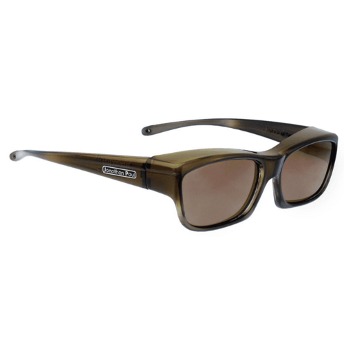 Fitovers Coolaroo CL003A Olive / Amber Silver Blue Mirror Polarised Lenses