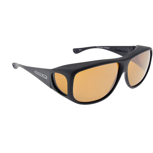 Fitovers Aviator AV001Y Matte Black / Yellow Polarised Lenses