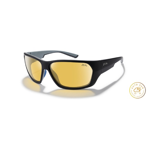 Zeal Caddis 12582 Matte Black / Auto Sun Polarised Lenses