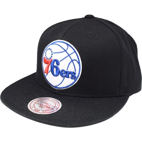 Mitchell & Ness 18684 P76BLCK Philadelphia 76ers Black Snapback OS