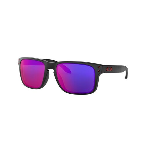 Oakley Holbrook OO9102-36 Matte Black / Red Iridium Lenses