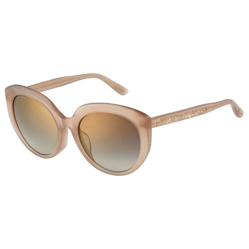 Jimmy Choo ETTY/F/S FWM JL 57 Nude / Brown Gradient Gold Mirror Lenses