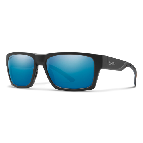 Smith Outlier 2 124 QG 57 Matte Black / Blue Mirror Chromapop Polarised Lenses