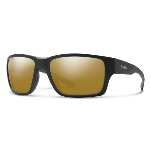 Smith Outback 124 QE 59 Matte Black Silver / Bronze Mirror Polarised Lenses