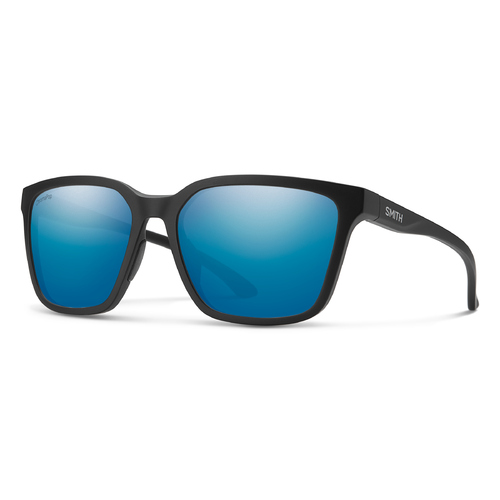 Smith Shoutout 003/QG 57 Matte Black / Blue Mirror Polarised Lenses