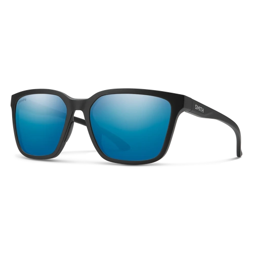 Smith Shoutout 003 QG 57 Matte Black / Blue Mirror Chromapop Polarised Lenses