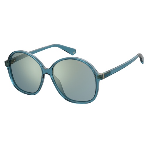 Polaroid PLD 6095/S ZI9 A2 57 Teal / Gold Mirror Polarised Lenses