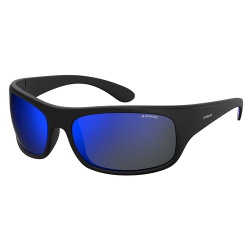 Polaroid Sport PLD 7886 003 5X 66 Matte Black / Blue Mirror Polarised Lenses