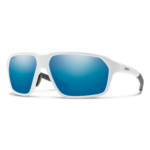 Smith Pathway 6HT/QG 62 Matte White / Blue Mirror Chromapop Polarised Lenses