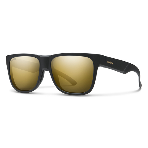 Smith Lowdown 2 0NZ HN 55 Matte Gold Black / Black Gold Mirror Polarised Lenses