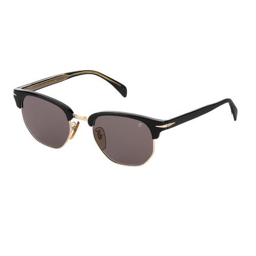 David Beckham DB 1002/S 2M2 IR 51 Black Gold / Grey Lenses