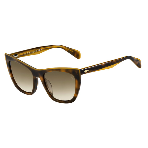 Rag & Bone RNB1039/G/S GPH HA 53 Brown Havana Orange / Brown Gradient Lenses