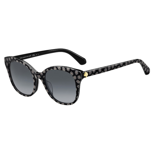 Kate Spade BIANKA/G/S TAY 9O 52 Black Pattern White / Dark Grey Gradient Lenses
