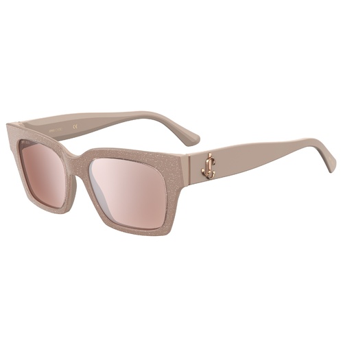 Jimmy Choo JO/S KON 2S 52 Nude Glitter / Pink Silver Mirror Lenses