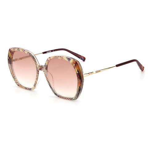 Missoni MIS 0025/S 5ND F5 56 Plum Multi / Pink Silver Mirror Lenses