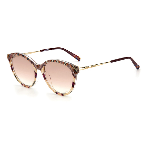 Missoni MIS 0026/S 5ND F5 53 Plum Multi / Pink Silver Mirror Lenses