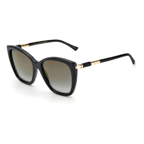 Jimmy Choo ROSE/S 55 807 FQ Black / Grey Gradient Gold Mirror Lenses