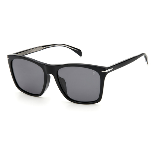 David Beckham DB 1054/F/S BSC M9 57 Black Silver / Grey Polarised Lenses