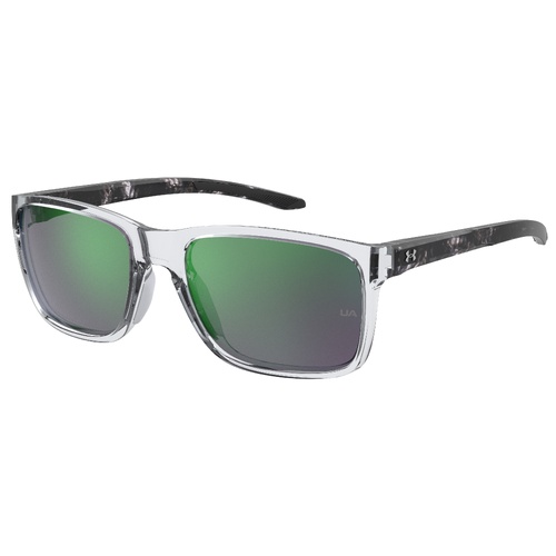 Under Armour UA 0005/S MNG 58 Z9 Crystal Black / Green Mirror Lenses