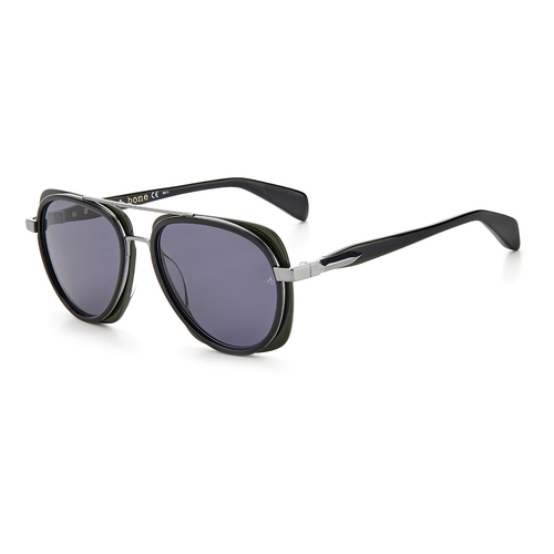 Rag & Bone RNB5035/G/S 7ZJ IR 55 Black Green / Grey Lenses