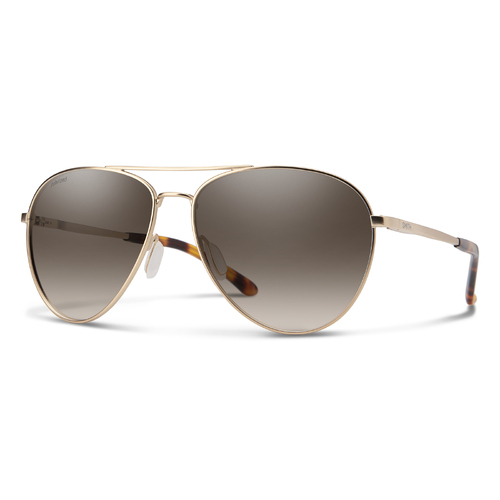 Smith Layback AOZ LA 60 Matte Gold / Brown Gradient Polarised Lenses