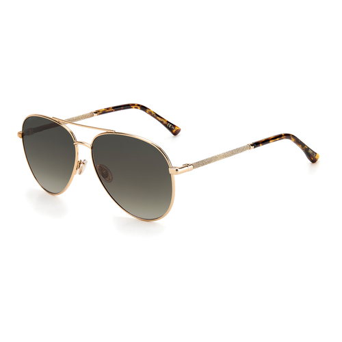Jimmy Choo DEVAN/S 06J HA 59 Gold Havana / Brown Lenses