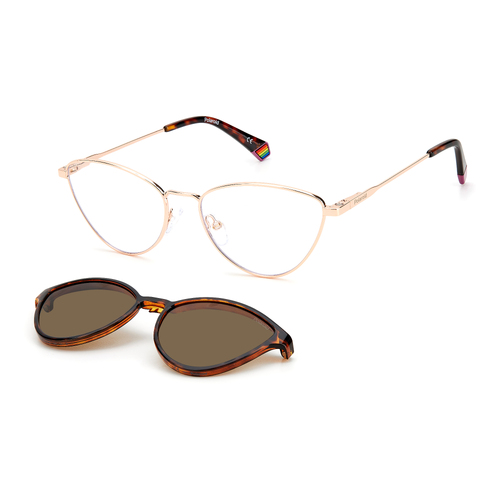 Polaroid PLD Clip-On 6157/CS DDB SP 55 Gold Copper / Bronze Polarised Lenses