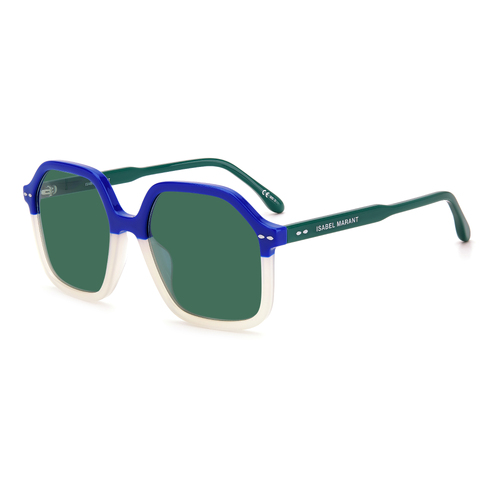 Isabel Marant IM 0049/G/S 5L7 QT 55 Blue Ivory / Green Lenses