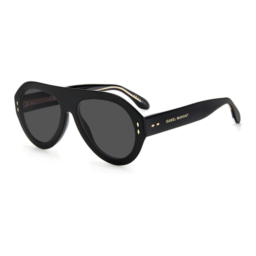 Isabel Marant IM 0001/N/S 2M2 IR 57 Black Gold / Grey Lenses