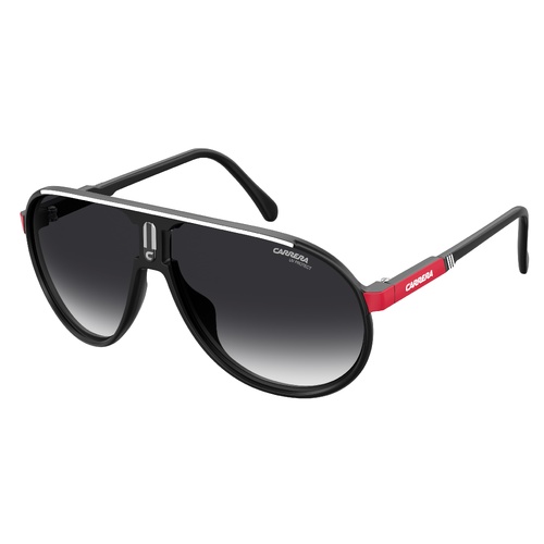 Carrera Champion/N OIT 9O 62 Black Red / Dark Grey Gradient Lenses