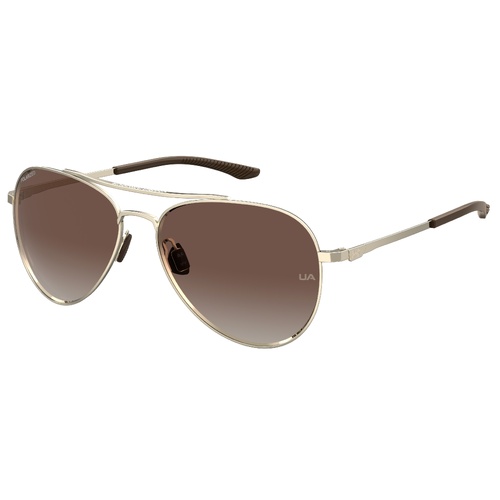 Under Armour UA 0007/G/S 01Q 57 LA Gold Brown / Brown Gradient Polarised Lenses
