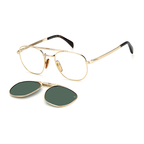 David Beckham Clip-On DB 1082/G/CS 06J UC 52 Gold Havana / Green Polarised Lenses