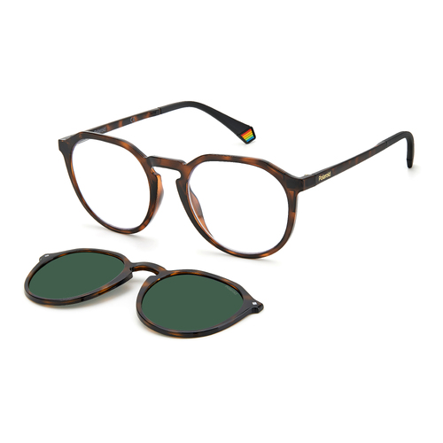 Polaroid PLD 6165/CS 086 UC 52 Havana / Green Polarised Lenses