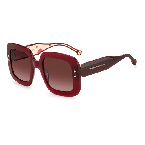 Carolina Herrera CH 0010/S LHF 3X 52 Burgundy / Pink Lenses