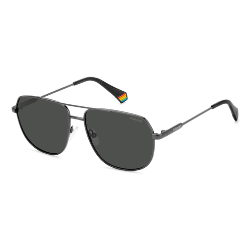 Polaroid PLD 6195/S/X KJ1 M9 58 Dark Ruthenium / Grey Polarised Lenses