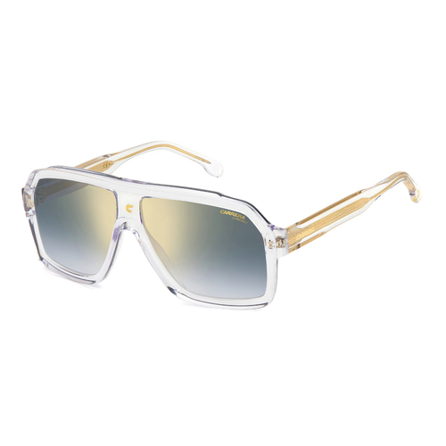 Carrera 1053/S 900 1V 60 Crystal / Blue Gold Gradient Mirror Lenses