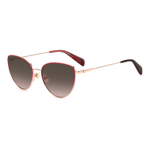 Kate Spade HAILEY/G/S 0AW HA 55 Rose Gold Red / Brown Gradient Lenses