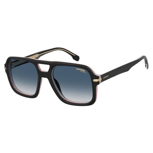 Carrera 317/S M4P 55 08 Black w Stripe / Dark Blue Gradient Lenses