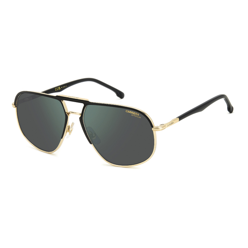 Carrera 318/S 2M2 Q3 60 Black Gold / Grey Green Mirror Polarised Lenses