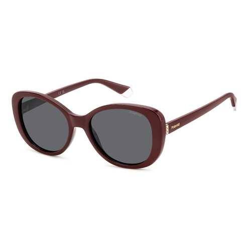 Polaroid PLD 4154/S/X LHF M9 55 Burgundy / Grey Polarised Lenses