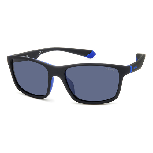 Polaroid PLD 2153/S 0VK C3 58 Matte Black Blue / Blue Polarised Lenses