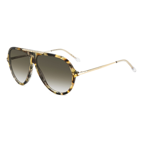 Isabel Marant IM 0162/S 2IK 9K 60 Havana Gold / Green Mirror Lenses