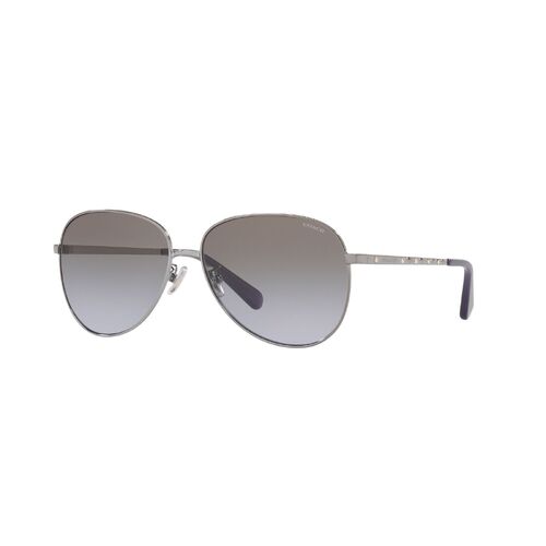 Coach HC7094 90044Q-60 Gunmetal / Grey Purple Gradient Lenses