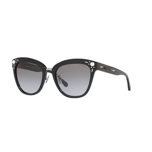 Coach HC8266H 50024Q-53 Black / Purple Gradient Lenses